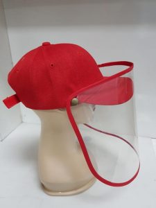 Gorras con Careta Protectora. Contamos con 5 colores: Negro, Blanco, Marino, Kaki y Rojo. Bordamos tus Logotipos